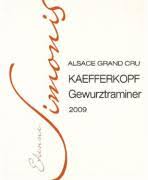 Domaine Simonis: Grand Cru Kaefferkopf Gewurztraminer 2009