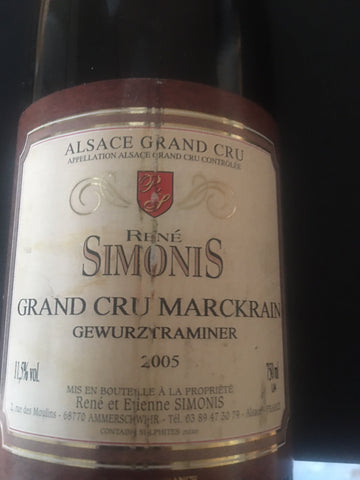 Domaine Simonis, Alsace: Grand Cru Marckrain Gewurztraminer 2005